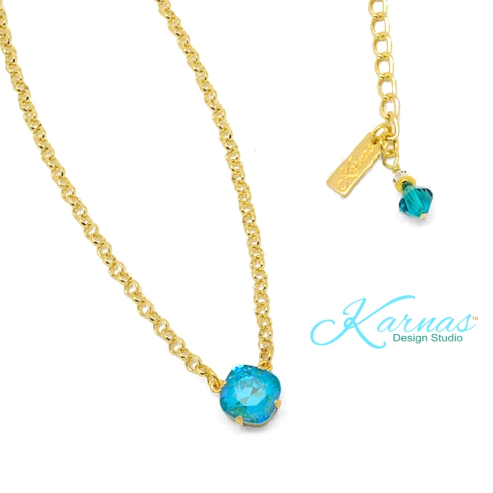 Radiant Blue Nile 12mm Necklace Crystal KDS